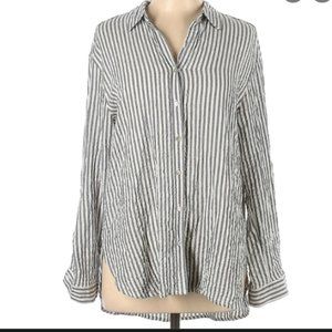 Jane and Delancey Size L Long Sleeve Button-Down Shirt
